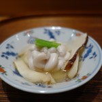 肉割烹 上 - 白子と松茸