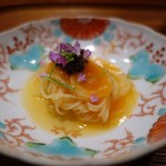 肉割烹 上 - トマトとキャビアのパスタ