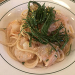 イタリカ - ある日のパスタ   明太子とエビ
