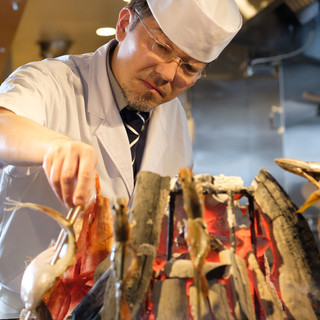 海鮮原始焼 ろば炭魚_2