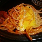 スパゲッティハウス シェフ - イタリアン（ナポリタン）up②この極薄皮の玉子焼きと一緒に食べるとこれまた美味い！