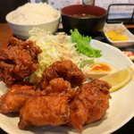 まごころ「愛」居食庵 秋田美人 - からあげ定食（ごはん大盛り）