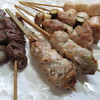 縁家 - 料理写真:左から、ハツ、つくね、ねぎま、ささみ