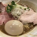 麺処 鶏谷 - 熟成塩鶏そば 煮玉子トッピング