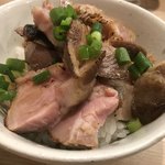 麺処 鶏谷 - 鶏とローストポークのバターごはん