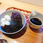 Taifuu Kajitsu - 白玉+あん+タピオカ+ほうじ茶ゼリー
      シロップ：黒砂糖(多良間)