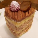 アカメル - 栗のショートケーキ
