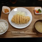 とんかつ成蔵 - TOKYO-X特ロース+ヒレ1枚つき定食(ヒレは別皿で提供)