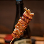 比内地鶏本格焼酎 海舟 - 2019.11 比内地鶏 皮（250円）