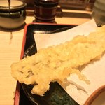 味奈登庵 - 穴子天も　#食べログ的に撮るとこうなる。