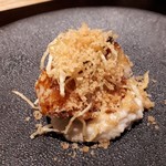 炭火割烹 白坂 - 黒ムツ炭火焼き　カリフラワークリーム　