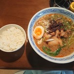 麺亭　笹屋 - ごま辛醤油麺＋ご飯（小）