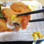 さくら食堂 - カキフライ・断面