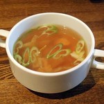 ラ プランシュ - ホタテと知床鶏のスープ