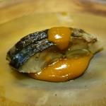 天ぷら 松 - 鯖にトマトと昆布のソース