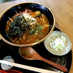 そば切り　高陣 - かしわカレーそば 1280円