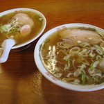 二代目 おやじの店 昌 - 「ラーメン」と、『半ラーメン　￥450』