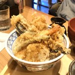 一汁五穀 - 料理写真:秋天丼となめ茸おろし五穀麺セット