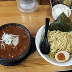 武市総本店 - 石焼つけ麺（特盛・激辛１００）