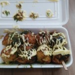 たこ〇 - 料理写真:たこ焼きマヨネーズ入り