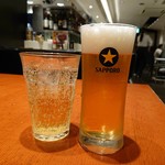 ビモン - 生ビール(620円)とジンジャーエール(490円)