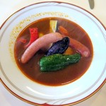YAMADORI - ソーセージと野菜のスープカレー￥855