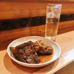 博多のおでん - 『厚揚げ＆ばくだん』しゃんにシュワシュワたい♪