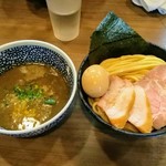 煮干しつけ麺 宮元 - 特製濃厚煮干しつけ麺、中盛り