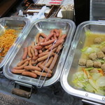 すぎの - ミートボールと野菜の煮物、ウインナー、スパゲティ