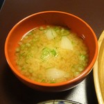 美山荘 - 朝食：蕪のお味噌汁