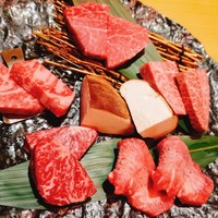 近江うし焼肉 にくTATSU 銀座店 - 極上ヒレステーキ 、ミスジ、シンシン、極上ハラミ、極上タン塩 (塩もの)