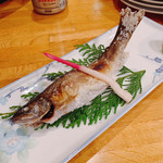 新日鐵住金名古屋きそこま山荘 - イワナの塩焼き