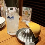 居酒屋GIN - 生搾りグレープフルーツサワー 490円