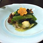 和み庵　篤屋 - つきだし　わけぎのぬた和え