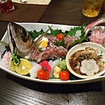 和み庵　篤屋 - 鯵の姿造り