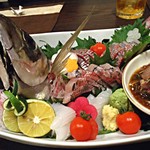 和み庵　篤屋 - 鯵の姿造り