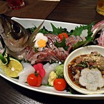 和み庵　篤屋 - 鯵の姿造りとたたき