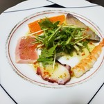 創作割烹 潮乃美 - マスター得意なカルパッチョですねぇ～！