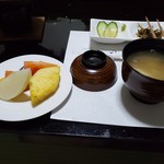 創作割烹 潮乃美 - デザートと渡りガニの味噌汁ですよ〰️❗ご飯は辞退しました。