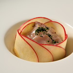 FUGA - 天然平政と林檎のタルターレ～シードルのジュレがけ～