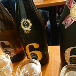 日本酒バル YODARE - 新政 No.6 3タイプ飲み比べ