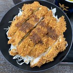 資さんうどん - ソースチキンカツ丼、ソース控えめでした。