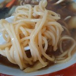 大門 - 広東めん670円（だんだんスープを吸ってくる）