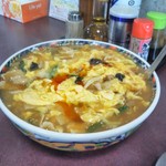 金多楼 - スーラータンメン玉子とじ750円