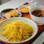 1 Golden fried rice and half Tantanmen set