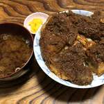 味処 叶 - 2019.11.7  元祖味噌カツ丼 みそ汁付