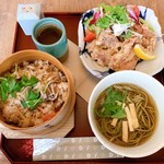 Kazami dori - 風見鶏定食(温そば)