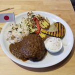 バル014 馬場ワイン食堂 - 大人のハンバーグランチ（青藍コラボ限定）