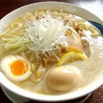 麺や ようか - 濃厚鶏塩らーめん大盛＋味玉