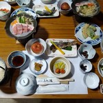 蒸ノ湯 - 地のものをふんだんに使った郷土料理。美味しかったです。